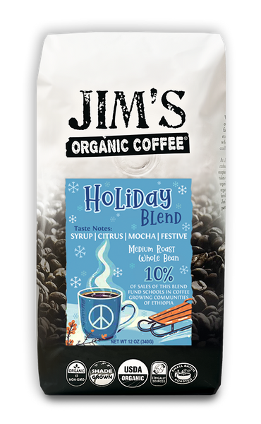 Jim’s Organic Coffee Holiday Blend 2025: A Festive Cup with a Purpose