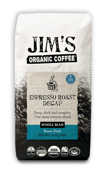 Espresso Roast Decaf – Jim's Organic Coffee